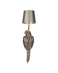 Parrot Left Hand Wall Light Bronze With Shade