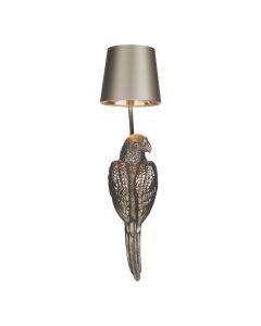 Parrot Right Hand Wall Light Bronze With Shade