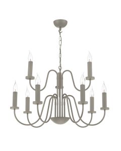 Pigalle 9 Light Pendant Powder Grey Fitting Only