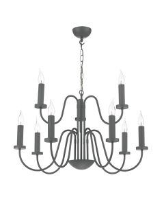 Pigalle 9 Light Pendant Lead Grey Fitting Only