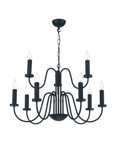 Pigalle 9 Light Pendant Smoke Blue Fitting Only
