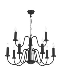 Pigalle 9 Light Pendant Black Fitting Only