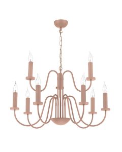 Pigalle 9 Light Pendant Blush Pink Fitting Only