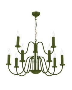 Pigalle 9 Light Pendant Juniper Green Fitting Only