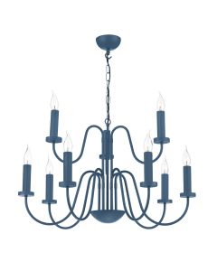 Pigalle 9 Light Pendant Persian Blue Fitting Only