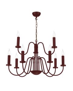 Pigalle 9 Light Pendant Aubergine Fitting Only