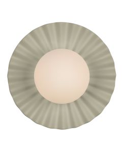 Pop Bathroom Wall Light Pebble Ceramic and Opal Glass IP44