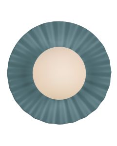 Pop Bathroom Wall Light River Blue Ceramic and Opal Glass IP44