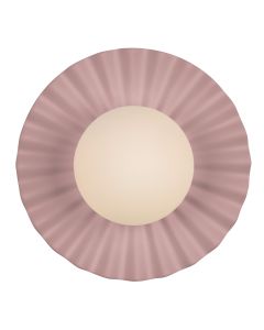 Pop Bathroom Wall Light Blush Pink Ceramic and Opal Glass IP44