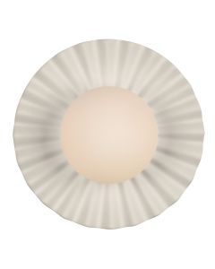Pop Bathroom Wall Light Coconut Ceramic and Opal Glass IP44