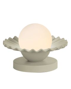 Pop Table Lamp Pebble Ceramic and Opal Glass