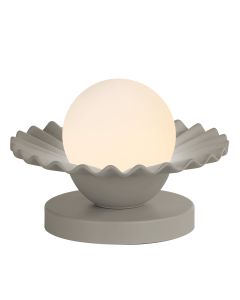 Pop Table Lamp Powder Grey Ceramic and Opal Glass