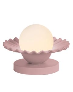 Pop Table Lamp Blush Pink Ceramic and Opal Glass