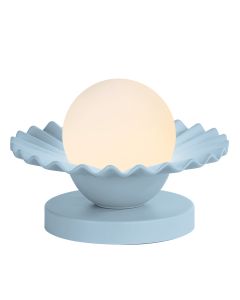 Pop Table Lamp Amalfi Blue Ceramic and Opal Glass