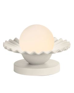 Pop Table Lamp Coconut Ceramic and Opal Glass