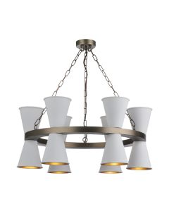 Putney 12 Light Pendant Antique Brass and Bespoke