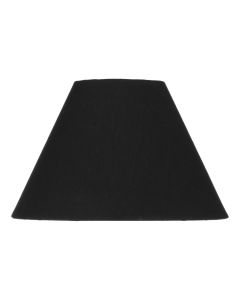 Spearhead Black 100% Silk Candle Shade 16.5cm