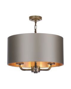 Sloane 3 Light Shadelier Bespoke With Bespoke Shade