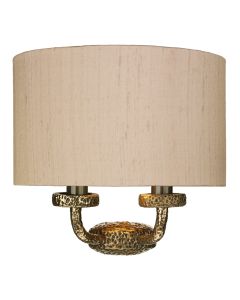 Sloane 2 Light Wall Light Bespoke With Bespoke Shade