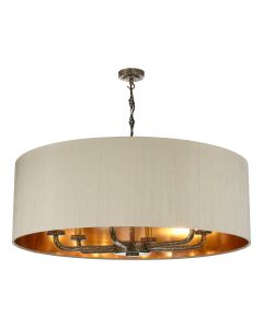 Sloane 6 Light Shadelier Bespoke With Bespoke Shade