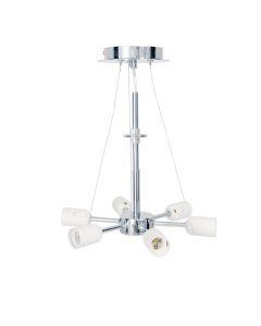 6 Light Suspension Polished Chrome