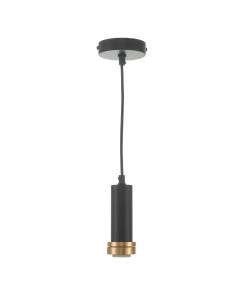 1 Light E27 Suspension Matt Black And Bronze