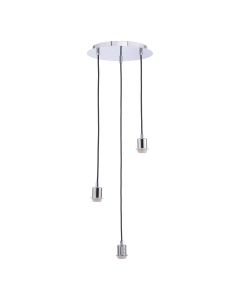 3 Light Suspension Polished Chrome
