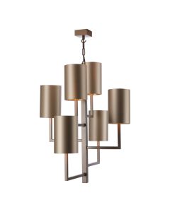 Spruce 6 Light Armed Pendant Aged Bronze Fitting Only