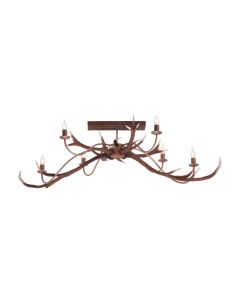 Stag 6 Light Pendant Brown Fitting Only