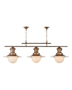 Station Lamp 3 Light Bar Pendant Bespoke