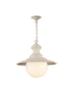 Station Lamp Pendant Bespoke and Opal Glass