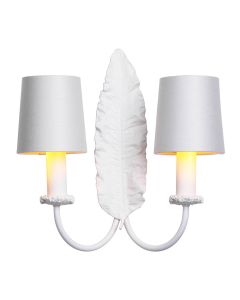 Tahiti 2 Light Wall Light White and White Bracket Only