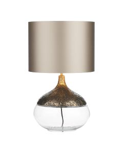 Teardrop Table Lamp Bronze and Glass Base Only