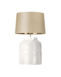 Tidal Table Lamp Arctic White Ceramic Base Only