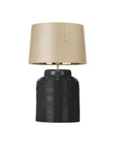 Tidal Table Lamp Black Ceramic Base Only