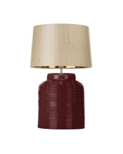 Tidal Table Lamp Aubergine Ceramic Base Only