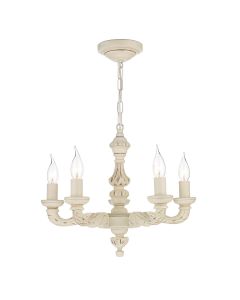 Tudor 5 Light Pendant Cream