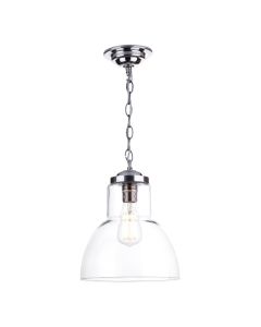 Upton Pendant Polished Chrome and Glass