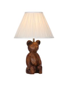 Walter Table Lamp Wood Effect With Shade