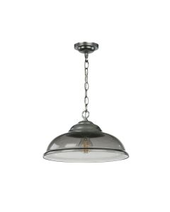 Webster Pendant Smoked Glass