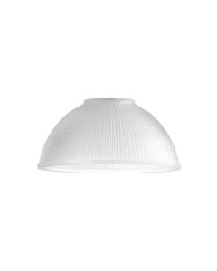 Yeats Accessory White Ribbed Glass