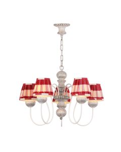 Zhivago 5 Light Armed Pendant Grey/Gold Fitting Only