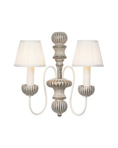 Zhivago 2 Light Wall Light Grey/Gold Bracket Only