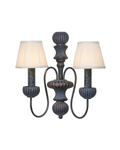 Zhivago 2 Light Wall Light Brown and Verdigris Bracket Only