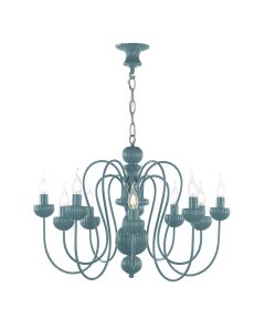 Zhivago 10 Light Armed Pendant River Blue Fitting Only
