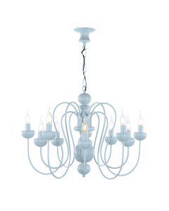 Zhivago 10 Light Armed Pendant Amalfi Blue Fitting Only
