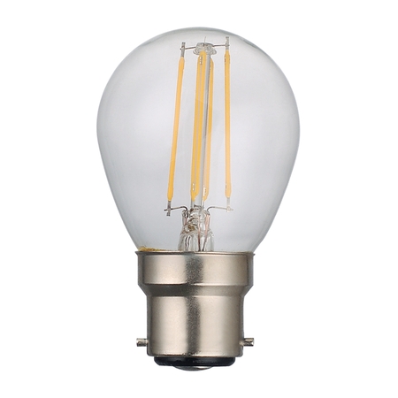  Golf Ball Lamp 4W BC LED Clear