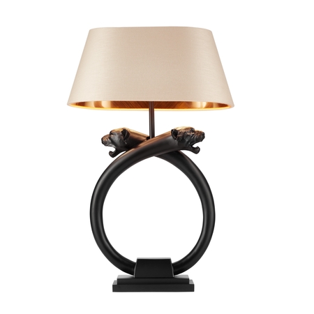 Panther Black Table Lamp, Panther Lamp With Shade