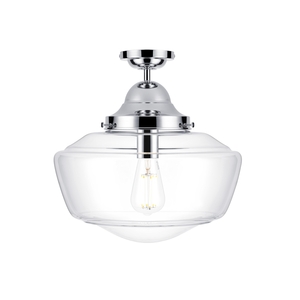Rydal IP44 Clear Polished Chrome Pendant